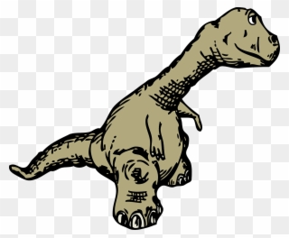 Clipart - Dinosaur Sideview - Dinosaur Sideview - Png Download