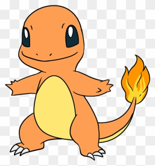 How To Draw Charmander - Pokemon Characters Drawing Clipart