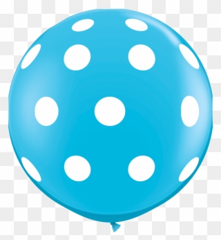 3ft Round Robin S Egg Big Polka Dots A Round V=1503452464 - Balloon Polka Dots Pink Clipart