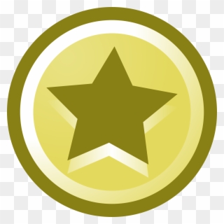 Free Vector Illustration Of A Star Icon - Circle With Star Transparent Clipart