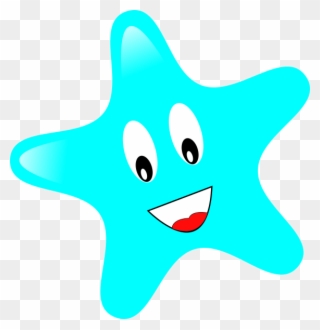 Clipart Smile Star - Happy Star - Png Download
