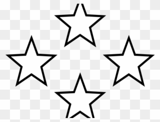 Stars Clipart Art - Clip Art Black And White Stars - Png Download
