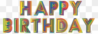 Typography Birthday Logo Computer Icons - Png Silver Happy Birthday Clipart