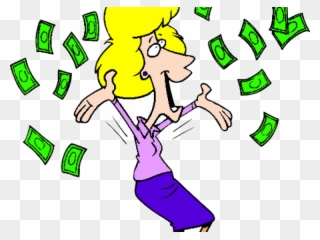 Cash Clipart Jackpot Winner - Throwing Money In The Air - Png Download
