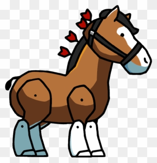 Clydesdale Clipart Transparent - Scribblenauts Unlimited Animal Farm - Png Download