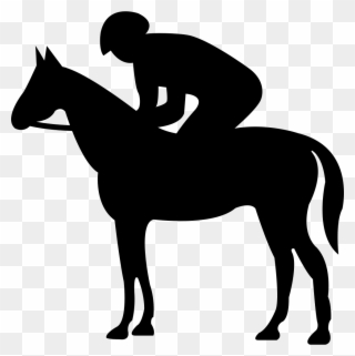 Quiet Horse With Jockey Silhouette Svg Png Icon Free - Vector Horse Side Clipart