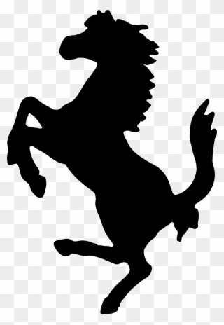 Big Image - Ferrari Horse Logo Png Clipart