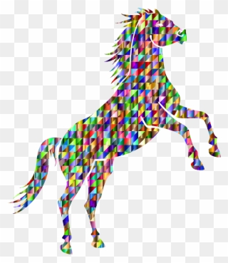 Mustang Arabian Horse American Quarter Horse Computer - Prismatic Rainbow Butterfly Throw Blanket Clipart