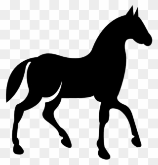 Walking Horse Silhouette At Getdrawings - Icon Horse Sport Clipart