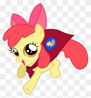 Clip Art Free Stock Apple Bloom Artist - My Little Pony Cutie Marks Crusaders Cape - Png Download