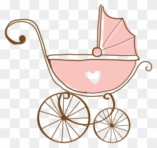 Buggy La Petite Armoire Magazin Online Pentru - Pink Baby Carriage Clipart - Png Download