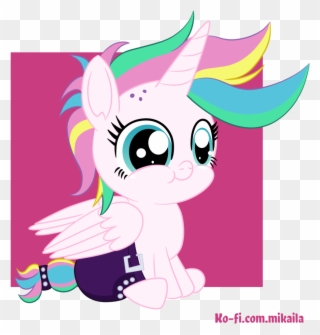 Abstract Background, Alicorn, Alternate Hairstyle, - Cartoon Clipart