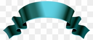 Blue - Green Banner Ribbon Png Clipart