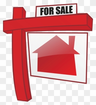 The Supply Of Homes For Sale On The Market Can Be Staggering - Cartoon Real Estate Sign Clipart