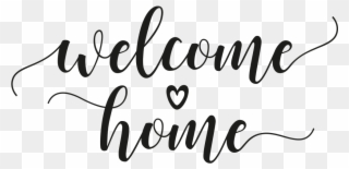 Wandtattoo Welcome Home Mit Herz - Wandtattoo Welcome Clipart