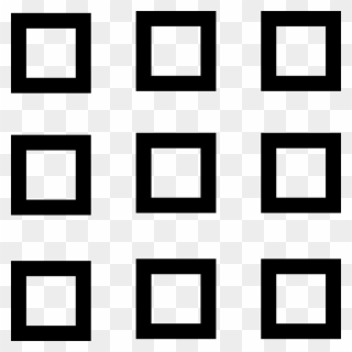 Square Boxes Png - Monochrome Clipart