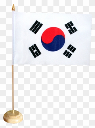 South Korea Table Flag Clipart