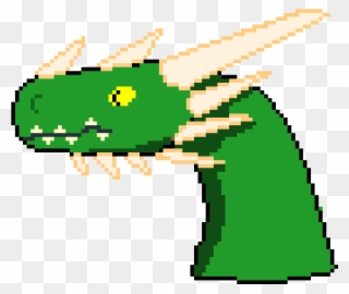 Dragon Head - Pixel Art Clipart