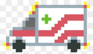 Ambulance Pixel Art Paramedic Computer Icons - Flying Bird Pixel Art Clipart