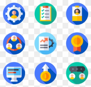 Teamwork - Digital Marketing Icons Vector Clipart