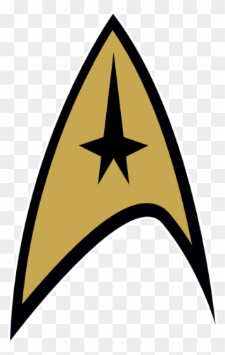 Cool Star Cliparts - Star Trek Command Badge - Png Download