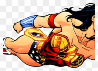 Wonder Woman Clipart Animated Transparent - Wonder Woman Flying Cartoon - Png Download