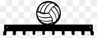Volleyball Display Sporthooks Hook - Volleyball Silhouette Png Clipart