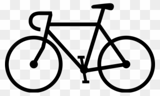 Bike Clipart Black And White Images Free Download - Symbol Bike - Png Download