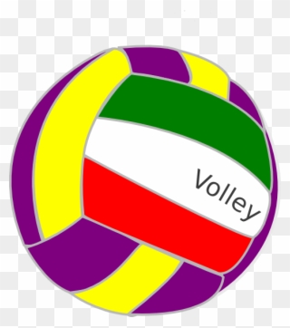 Colorful Volleyball Clipart - Png Download