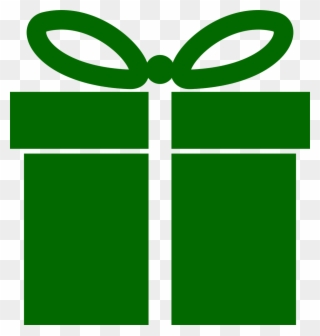 Christmas - Green Gift Icon Png Clipart