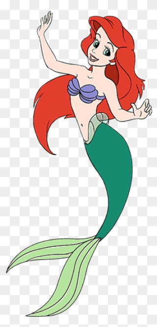 Svg Library Stock Ariel Transparent Tail - Sirene Dessin Clipart