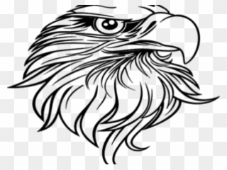 Black Eagle Clipart Vector - Eagle Head Clipart Black And White - Png Download
