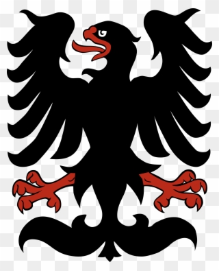 Black Eagle Clipart Stylised - Coat Of Arms Czech Small - Png Download