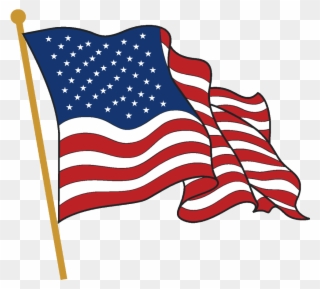 Thanks For Being Willing To Help Us With Our Flag Ceremonies - Flying American Flag Clip Art - Png Download