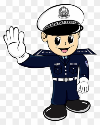Police Officer Cartoon - Clipart Traffic Police - Png Download