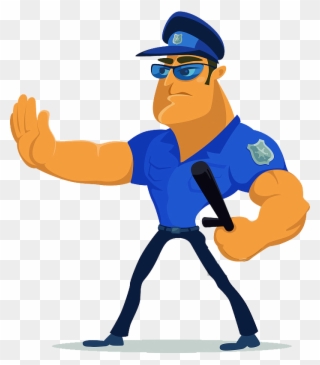 Police Officer Guard Illustration Traffic Patrol Process - Diary Of A Wimpy Foxy Clipart