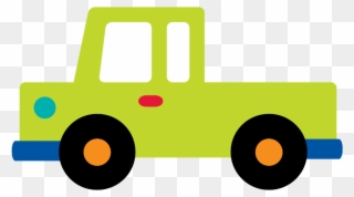 Clipart Kid Truck - Colorear Medios De Transporte - Png Download