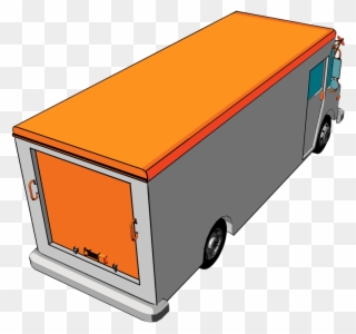 Route 250 Delivery Truck Shell - Car Clipart