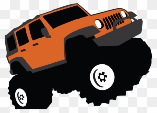 Library 4 Wheel Drive Clipart - Off Road Vehicle Clip Art - Png Download