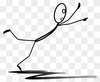 Clip Arts Related To - Stick Figure Falling Down Clipart - Png Download