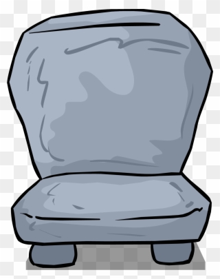 Stone Chair Sprite 002 - Stone Chair Cartoon Clipart