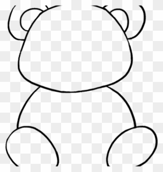 Gummy Bear Clipart Simple Bear - Easy Cute Drawn Panda - Png Download