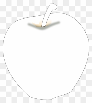 Another Apple Black White Line Art 555px - New York City Clipart