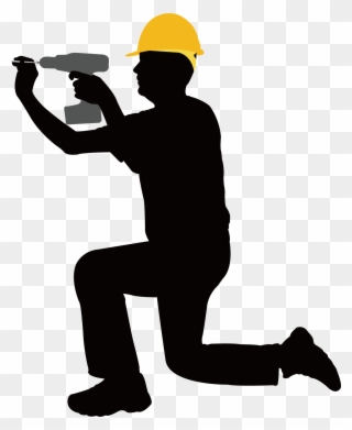 Construction Clipart Laborer - Clip Art Construction Worker - Png Download