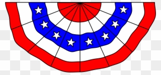 American Flag Bunting - American Flag Bunting Clip Art - Png Download