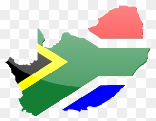 South African Flag Vector - South Africa Vector Map Clipart