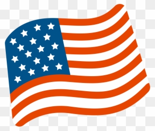 Usa Flag Waving Png - Us Flag Emoji Png Clipart