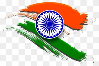 India Transparent Clipart - Indian Flag Logo Png