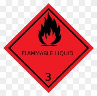 Class 3 Dangerous Goods Label Clipart
