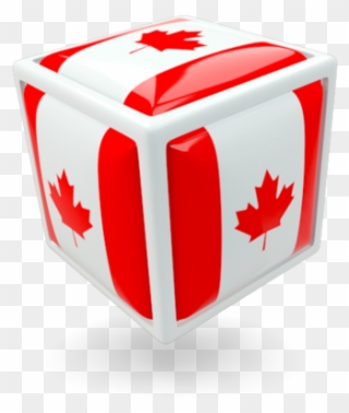 Illustration Of Flag Of Canada - Canada Flag Cube Clipart
